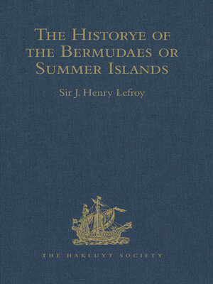 cover image of The Historye of the Bermudaes or Summer Islands
